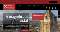 Desktop Screenshot of exeter-cathedral.org.uk