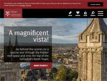 Tablet Screenshot of exeter-cathedral.org.uk